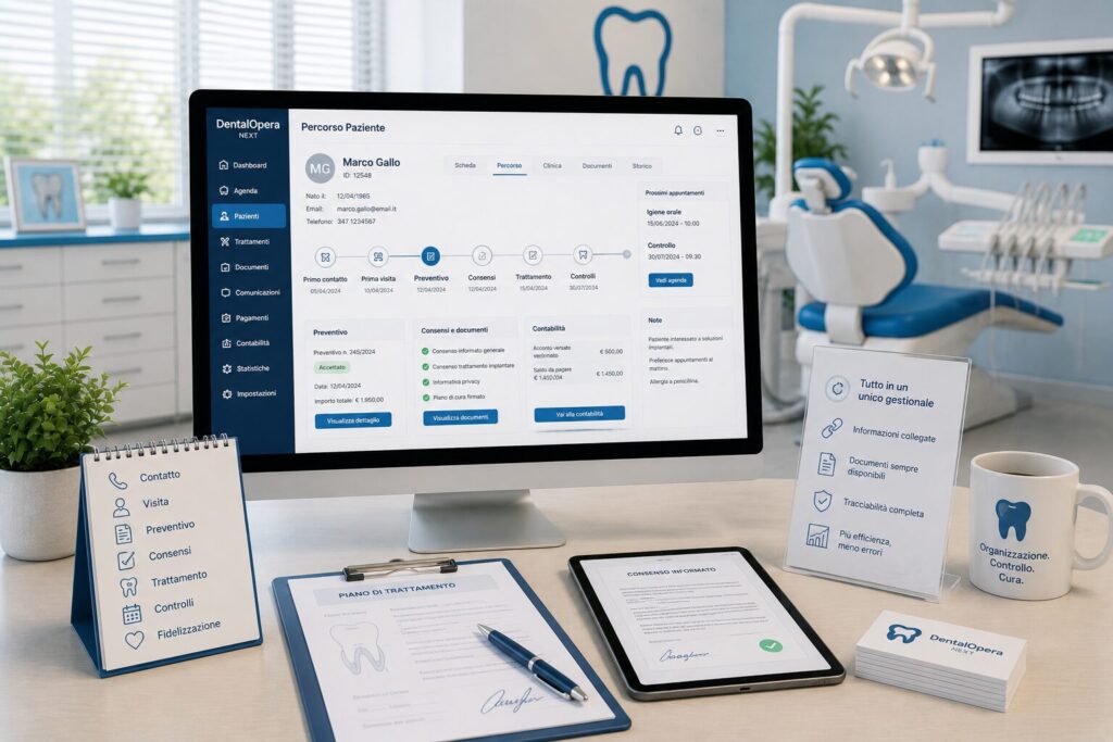 DentalOpera Next: il percorso paziente tutto in un unico gestionale